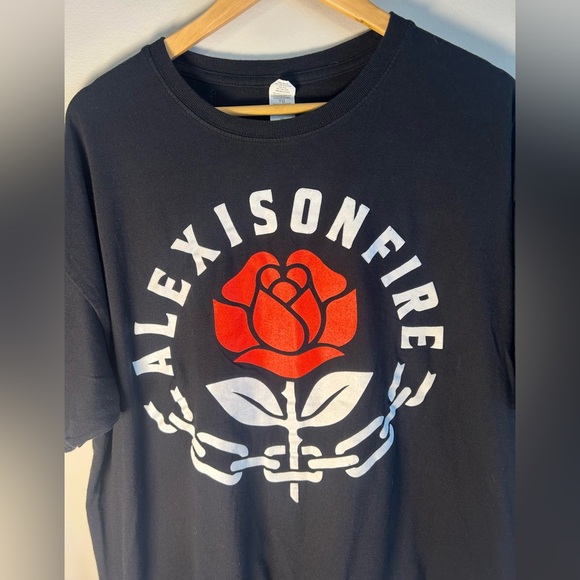Alexisonfire Band T-shirt Size XL Tour Hardcore Screamo Emo Rose Alexis on Fire - Picture 4 of 8
